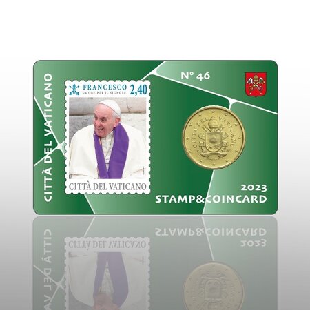 Pièce de monnaie 50 cent Vatican 2023 BU & 2 40€ – 24 heures pour le Seigneur