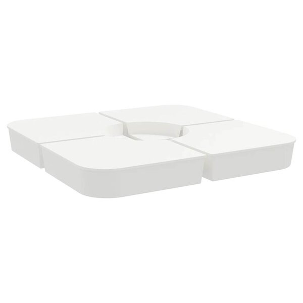 vidaXL Ensemble de base de parasol pour parasols à pied croisé 4Pièces PP