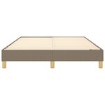 vidaXL Cadre de lit Taupe 140x190 cm Tissu