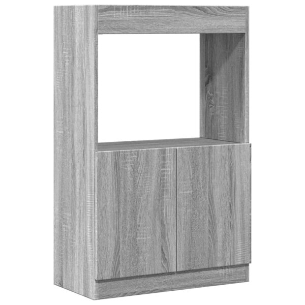 vidaXL Buffet haut sonoma gris 63x33x100 cm bois d'ingénierie
