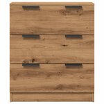 vidaXL Buffet chêne artisanal 60x30x70 cm bois d'ingénierie
