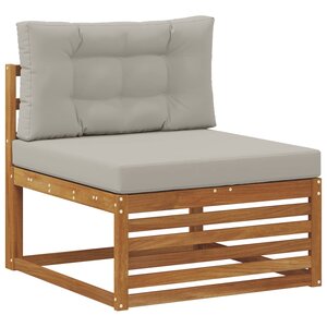 vidaXL Canapé du milieu extérieur Bois d'Acacia Massif Naturel