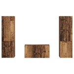 vidaXL Ensemble meuble TV 5 Pièces Bois Ancien Bois d'ingénierie