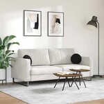 vidaXL Coussins de siège 2 Pièces Noir Ø30 x 13 cm tissu