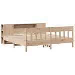 vidaXL Lit bibliothèque sans matelas 180x200 cm bois massif de pin