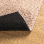 vidaXL Tapis HUARTE à poils courts doux lavable rouge clair 240x340 cm