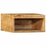 VidaXL Meuble TV mural 40x30x19 cm bois massif de manguier brut