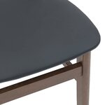 vidaXL Chaises à manger coussins 2 Pièces marron bois massif caoutchouc