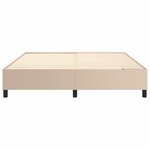 vidaXL Cadre de lit Cappuccino 180x200 cm Similicuir