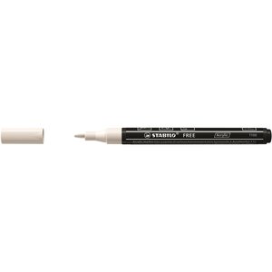 Marqueur pointe fine FREE acrylic T100 blanc STABILO