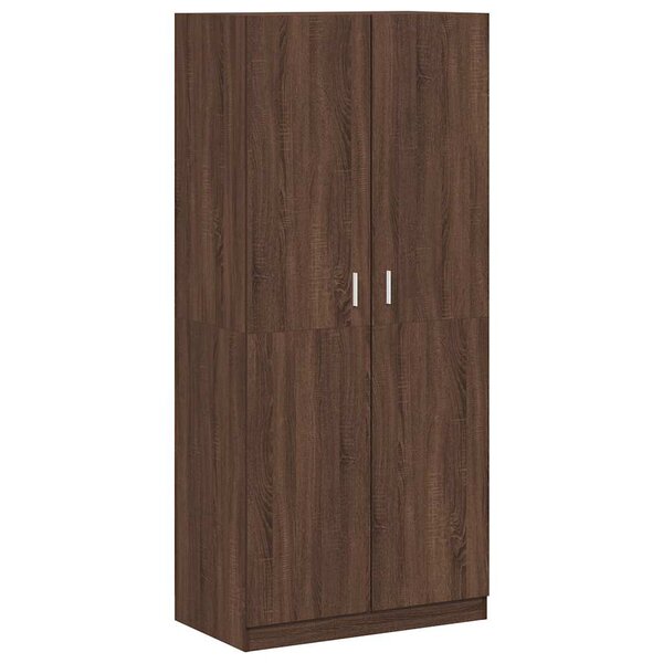 vidaXL Garde-robe Chêne marron 90x52x200 cm Bois d'ingénierie