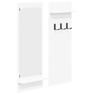vidaXL Porte-manteau mural Blanc 70 x 10 x 90 cm Bois d'ingénierie