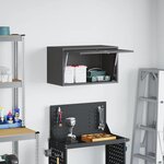 vidaXL Armoire murale pour garage Noir 60 x 33 x 35 cm