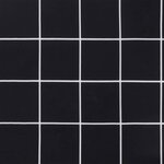 vidaXL Coussin de banc de jardin carreaux noir 200x50x4 cm tissu