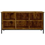 vidaXL Armoire à chaussures chêne fumé 100x35x50 cm bois d'ingénierie