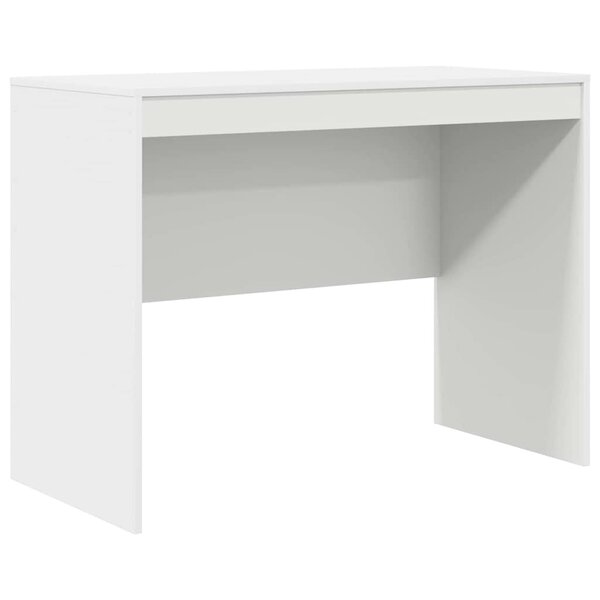 vidaXL Bureau Blanc 100 x 50 x 76 cm Bois d'ingénierie
