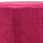 vidaXL Repose-pied Rouge bordeaux 60x50x41 cm Velours