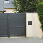 Boite aux lettres Soléa à encastrer 2 portes Gris anthracite REN 0206 MS