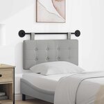 vidaXL Tête de lit suspendue Tissu