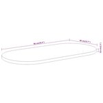 vidaXL Dessus de table 90x40x3 8 cm ovale bois massif d'acacia