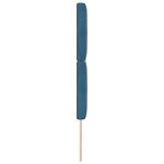 vidaXL Tête de lit avec boutons en cristal tufté bleu foncé 200 cm en velours