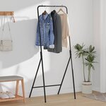 vidaXL Porte-vêtements Noir 60 x 53 x 155 cm Acier