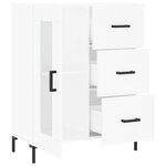 vidaXL Buffet blanc 69 5x34x90 cm bois d'ingénierie