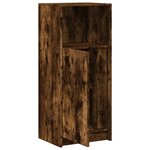 vidaXL Buffet avec LED chêne fumé 42 5x34x100 cm bois d'ingénierie