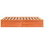 vidaXL Cadre de lit sans matelas cire marron 160x200cm bois pin massif