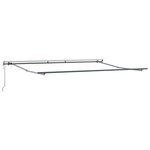 vidaXL Auvent rétractable automatique anthracite et blanc 450x300 cm