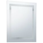 vidaXL Miroir à LED pour salle de bains et capteur tactile 50x60 cm