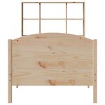 vidaXL Lit bibliothèque sans matelas 100x200 cm bois massif de pin