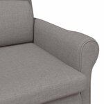 vidaXL fauteuil Taupe 76 x 94 x 102 cm Tissu Sharpa