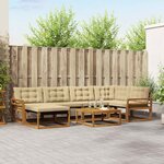vidaXL Ensemble de canapés d'extérieur 19 Pièces Naturel et Beige