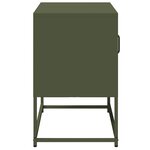 vidaXL Meuble TV vert olive 68x39x60 5 cm acier