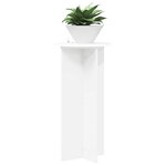 vidaXL Support de Plante 2 pièces Blanc Ø40 x 80 cm Bois d'ingénierie