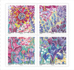 Carnet de 12 timbres - Splendeur florale - Lettre verte 