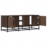 vidaXL Meuble TV chêne marron 100x35x41 cm bois d'ingénierie et métal