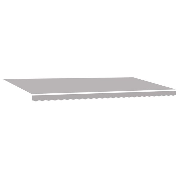 vidaXL Auvent Rétractable Gris clair 600 ×350 cm tissu