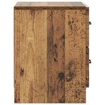 vidaXL Cabinet de chevet 2 Pièces Bois ancien 43 x 34 5 x 44 5 cm