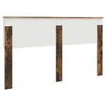 vidaXL Tête de lit Chêne fumé 160 cm Bois d'ingénierie