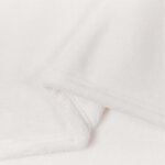 vidaXL Jeté Blanc 130 x 150 cm Toison