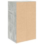 vidaXL Bibliothèque gris béton 31x24x52 cm bois d'ingénierie