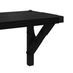 vidaXL Étagères Murales 2 Pièces Chêne noir 60 x 15 x 15 5 cm