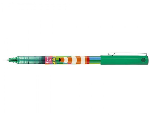 Roller Hi-TecPoint V5 Encre liquide pointe Fine MIKA EDITION LIMITEE Vert PILOT