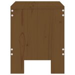 vidaXL Tabourets de jardin lot de 2 marron miel 40x36x45 cm pin massif
