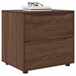 vidaXL Armoire de rangement Chêne brun 60 x 48 x 57 cm