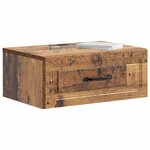 vidaXL Cabinet de chevet mural Bois ancien 49 x 34 5 x 20 cm