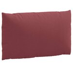 vidaXL Coussins de palette lot de 3 rouge bordeaux mélangé tissu