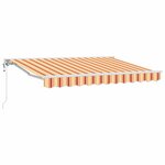 vidaXL Auvent Rétractable Rayure Multicolore 300x200 cm tissu